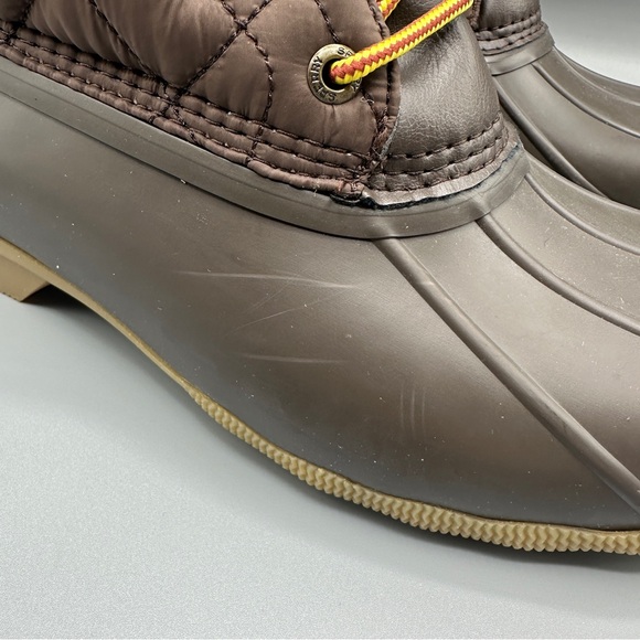 Sperry Saltwater Nylon Rain Snow Duck Boots Mens size 10.5 Brown - Picture 6 of 12